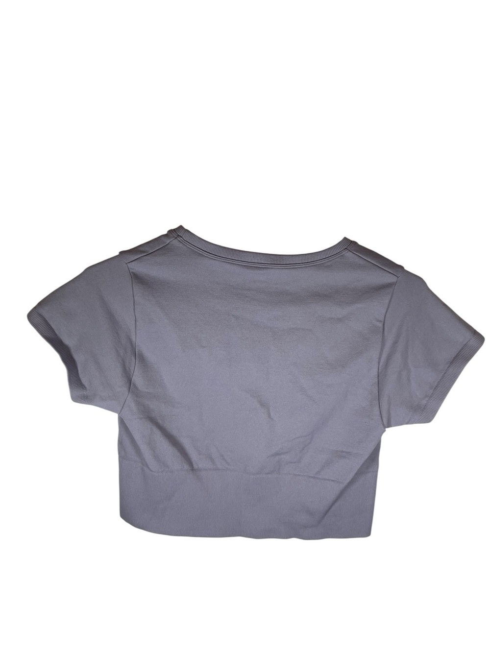 Offline By Aerie Cropped Sidewalk Seamless Shirt Lavender Medium - Picture 7 of 7